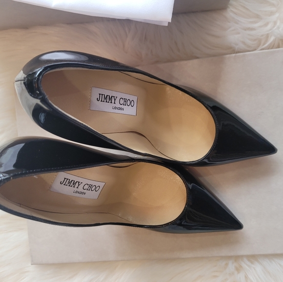 JIMMY CHOO Patent Leather Anouk 120 Pump Size 38 - Picture 7 of 13